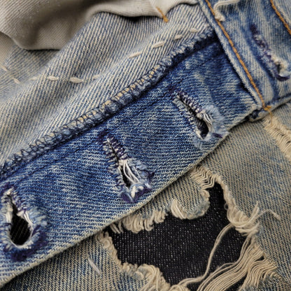 【ジャンク品】【メンズ】 Levi's リーバイス PATCHWORK DENIM PANTS パッチワーク デニムパンツ 刻印544 ジーンズ ズボン ボトムス 157-260805-ay-08-izu カラー：インディゴ 万代Net店