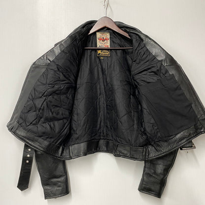 【中古品】【メンズ】 GIGOLO GIGOLETTE ジゴロ ジゴレット DOUBLE RIDERS JACKET ダブル ライダース ジャケット 146-260805-yn-10-izu サイズ：40 カラー：ブラック 万代Net店