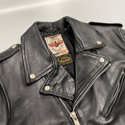 【中古品】【メンズ】 GIGOLO GIGOLETTE ジゴロ ジゴレット DOUBLE RIDERS JACKET ダブル ライダース ジャケット 146-260805-yn-10-izu サイズ：40 カラー：ブラック 万代Net店
