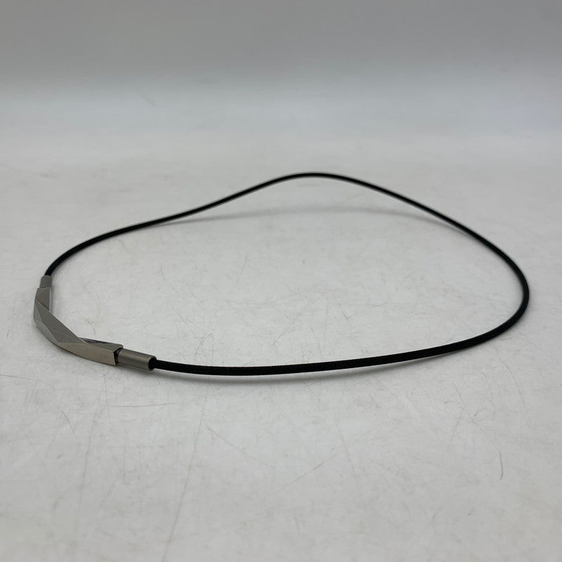 【中古品】【メンズ/レディース】 PHITEN ファイテン 0223TG899053 RAKUWAネックレス ダイヤモンドカット アクセサリー 192-260806-as-27-izu サイズ：50cm カラー：シルバー×ブラック 万代Net店
