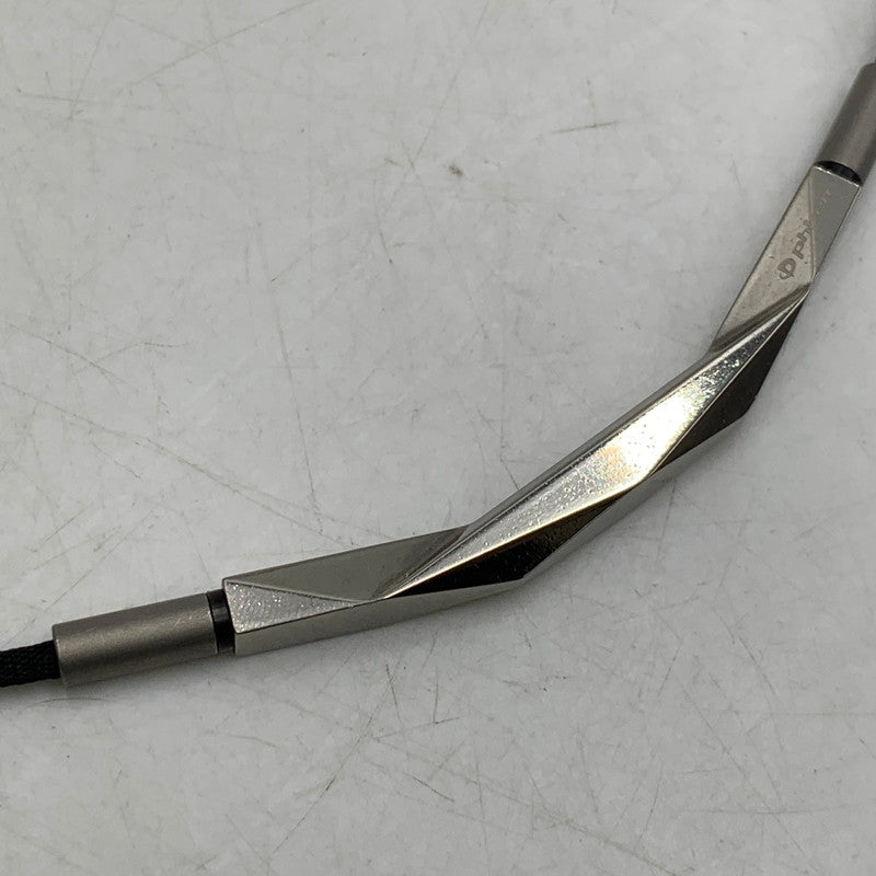 【中古品】【メンズ/レディース】 PHITEN ファイテン 0223TG899053 RAKUWAネックレス ダイヤモンドカット アクセサリー 192-260806-as-27-izu サイズ：50cm カラー：シルバー×ブラック 万代Net店