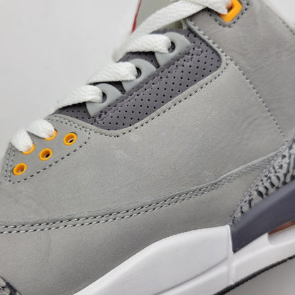 【中古品】【メンズ】 NIKE ナイキ AIR JORDAN 3 RETRO CT8532-012 エアジョーダン 3 レトロ スニーカー 靴 160-260808-as-27-izu サイズ：27.5cm カラー：SILVER/SPORT RED-LT GRAPHITE 万代Net店