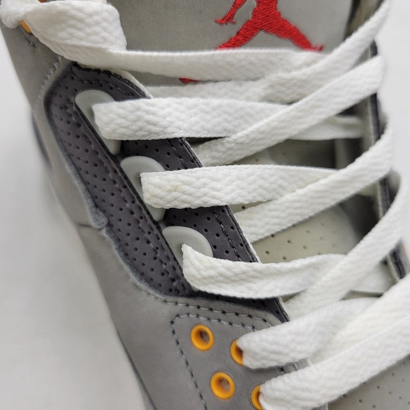 【中古品】【メンズ】 NIKE ナイキ AIR JORDAN 3 RETRO CT8532-012 エアジョーダン 3 レトロ スニーカー 靴 160-260808-as-27-izu サイズ：27.5cm カラー：SILVER/SPORT RED-LT GRAPHITE 万代Net店
