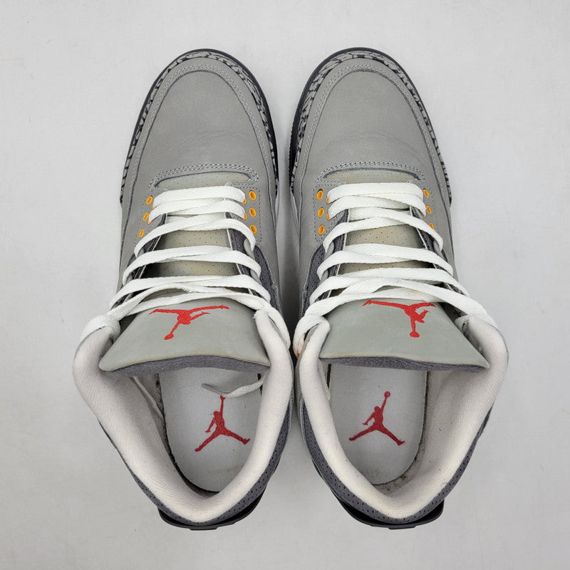 【中古品】【メンズ】 NIKE ナイキ AIR JORDAN 3 RETRO CT8532-012 エアジョーダン 3 レトロ スニーカー 靴 160-260808-as-27-izu サイズ：27.5cm カラー：SILVER/SPORT RED-LT GRAPHITE 万代Net店