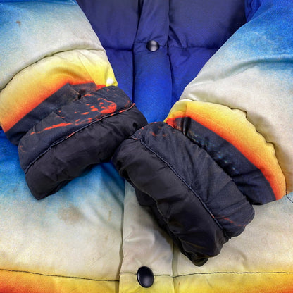 【中古品】【メンズ】 APPLEBUM アップルバム SUMMER MADNESS DOWN JACKET サマー マッドネス ダウン ジャケット アウター 142-260804-yn-01-izu サイズ：L カラー：マルチ 万代Net店
