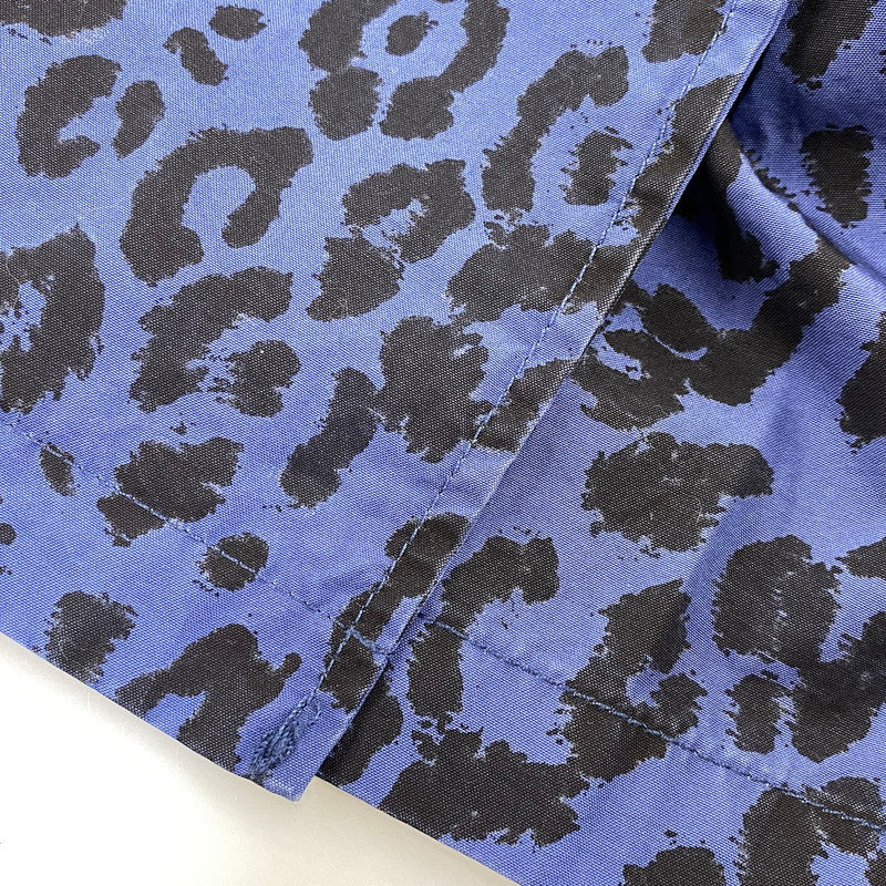 【中古品】【メンズ】 SUPREME × HYSTERIC GLAMOUR シュプリーム ヒステリックグラマー 21SS LEOPARD TRENCH レオパード トレンチ アウター 149-260804-cs-13-izu サイズ：L カラー：ブルー×ブラック 万代Net店