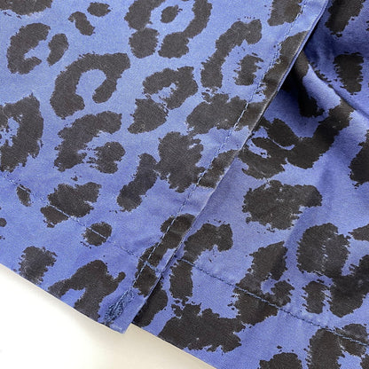【中古品】【メンズ】 SUPREME × HYSTERIC GLAMOUR シュプリーム ヒステリックグラマー 21SS LEOPARD TRENCH レオパード トレンチ アウター 149-260804-cs-13-izu サイズ：L カラー：ブルー×ブラック 万代Net店