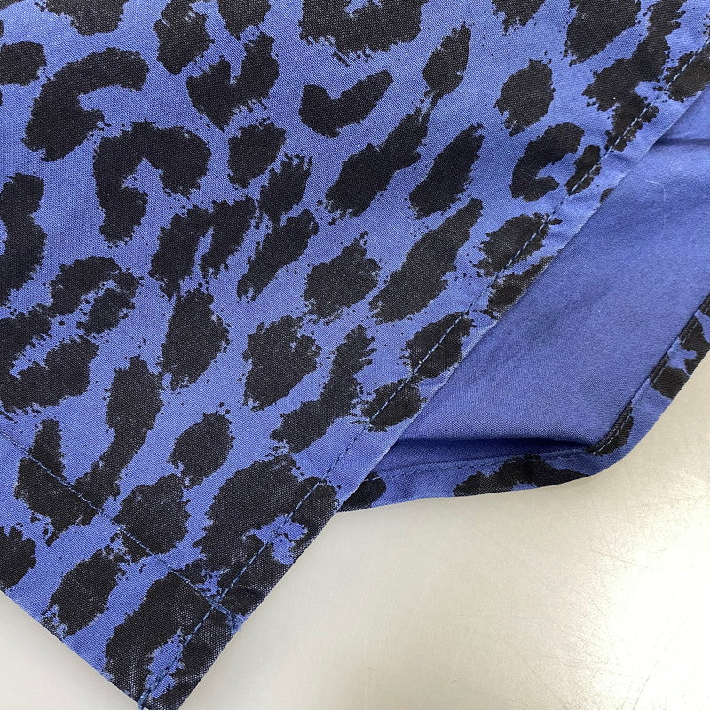 【中古品】【メンズ】 SUPREME × HYSTERIC GLAMOUR シュプリーム ヒステリックグラマー 21SS LEOPARD TRENCH レオパード トレンチ アウター 149-260804-cs-13-izu サイズ：L カラー：ブルー×ブラック 万代Net店