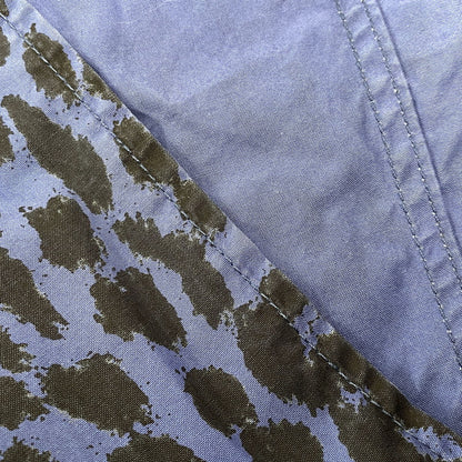 【中古品】【メンズ】 SUPREME × HYSTERIC GLAMOUR シュプリーム ヒステリックグラマー 21SS LEOPARD TRENCH レオパード トレンチ アウター 149-260804-cs-13-izu サイズ：L カラー：ブルー×ブラック 万代Net店