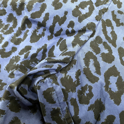 【中古品】【メンズ】 SUPREME × HYSTERIC GLAMOUR シュプリーム ヒステリックグラマー 21SS LEOPARD TRENCH レオパード トレンチ アウター 149-260804-cs-13-izu サイズ：L カラー：ブルー×ブラック 万代Net店