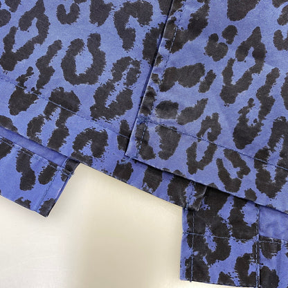 【中古品】【メンズ】 SUPREME × HYSTERIC GLAMOUR シュプリーム ヒステリックグラマー 21SS LEOPARD TRENCH レオパード トレンチ アウター 149-260804-cs-13-izu サイズ：L カラー：ブルー×ブラック 万代Net店