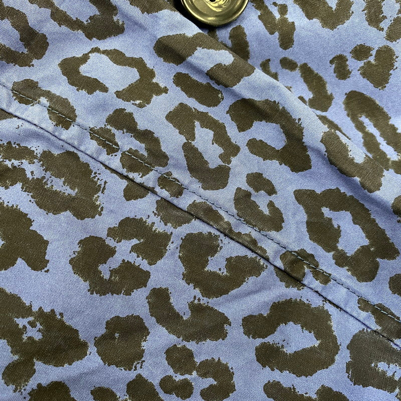 【中古品】【メンズ】 SUPREME × HYSTERIC GLAMOUR シュプリーム ヒステリックグラマー 21SS LEOPARD TRENCH レオパード トレンチ アウター 149-260804-cs-13-izu サイズ：L カラー：ブルー×ブラック 万代Net店
