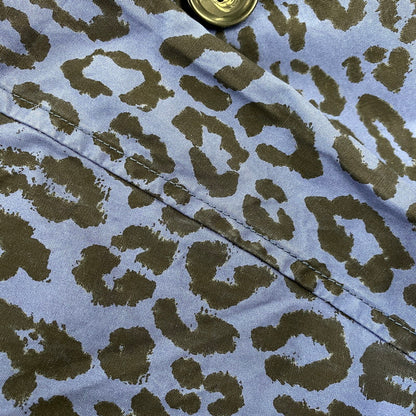【中古品】【メンズ】 SUPREME × HYSTERIC GLAMOUR シュプリーム ヒステリックグラマー 21SS LEOPARD TRENCH レオパード トレンチ アウター 149-260804-cs-13-izu サイズ：L カラー：ブルー×ブラック 万代Net店