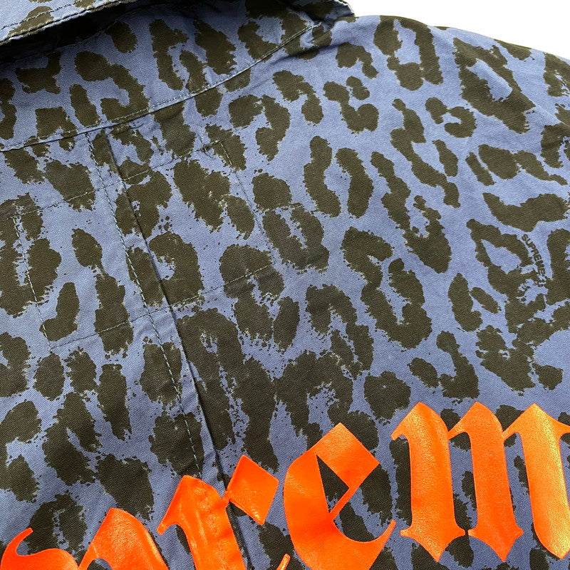 【中古品】【メンズ】 SUPREME × HYSTERIC GLAMOUR シュプリーム ヒステリックグラマー 21SS LEOPARD TRENCH レオパード トレンチ アウター 149-260804-cs-13-izu サイズ：L カラー：ブルー×ブラック 万代Net店