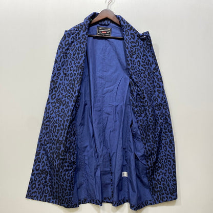 【中古品】【メンズ】 SUPREME × HYSTERIC GLAMOUR シュプリーム ヒステリックグラマー 21SS LEOPARD TRENCH レオパード トレンチ アウター 149-260804-cs-13-izu サイズ：L カラー：ブルー×ブラック 万代Net店