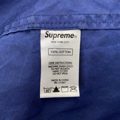 【中古品】【メンズ】 SUPREME × HYSTERIC GLAMOUR シュプリーム ヒステリックグラマー 21SS LEOPARD TRENCH レオパード トレンチ アウター 149-260804-cs-13-izu サイズ：L カラー：ブルー×ブラック 万代Net店