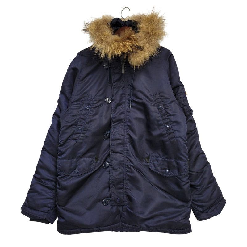 【中古品】【メンズ】 ALPHA INDUSTRIES アルファインダストリーズ N-3B FLIGHT JACKET 20094-0867 フライトジャケット 145-260809-as-03-izu サイズ：XL カラー：ネイビー 万代Net店