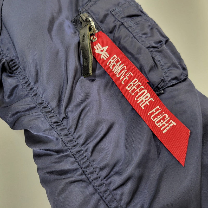 【中古品】【メンズ】 ALPHA INDUSTRIES アルファインダストリーズ N-3B FLIGHT JACKET 20094-0867 フライトジャケット 145-260809-as-03-izu サイズ：XL カラー：ネイビー 万代Net店