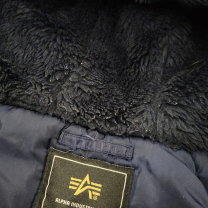 【中古品】【メンズ】 ALPHA INDUSTRIES アルファインダストリーズ N-3B FLIGHT JACKET 20094-0867 フライトジャケット 145-260809-as-03-izu サイズ：XL カラー：ネイビー 万代Net店