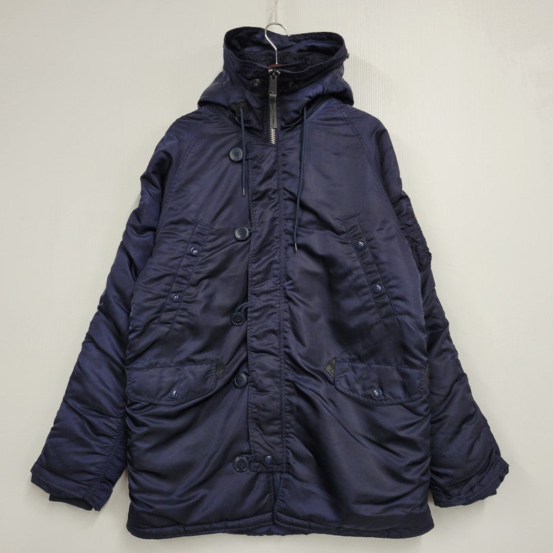 【中古品】【メンズ】 ALPHA INDUSTRIES アルファインダストリーズ N-3B FLIGHT JACKET 20094-0867 フライトジャケット 145-260809-as-03-izu サイズ：XL カラー：ネイビー 万代Net店