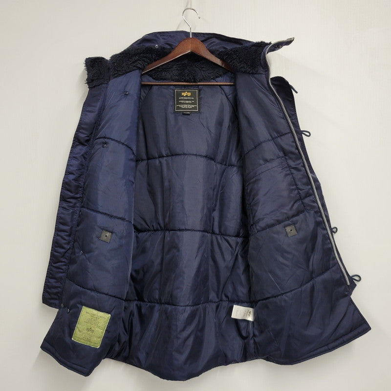 【中古品】【メンズ】 ALPHA INDUSTRIES アルファインダストリーズ N-3B FLIGHT JACKET 20094-0867 フライトジャケット 145-260809-as-03-izu サイズ：XL カラー：ネイビー 万代Net店