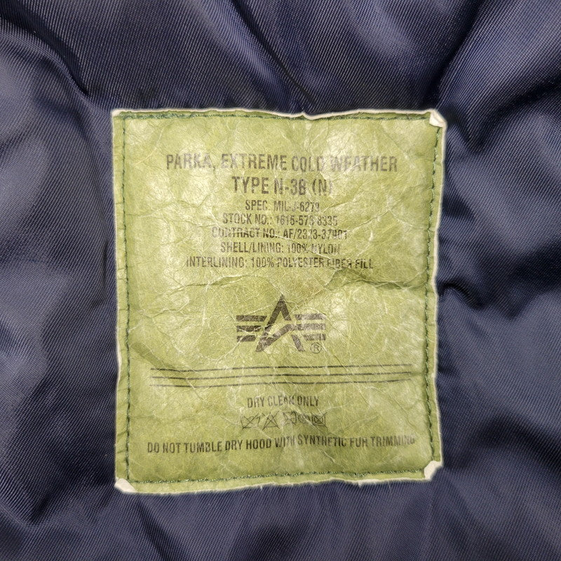 【中古品】【メンズ】 ALPHA INDUSTRIES アルファインダストリーズ N-3B FLIGHT JACKET 20094-0867 フライトジャケット 145-260809-as-03-izu サイズ：XL カラー：ネイビー 万代Net店
