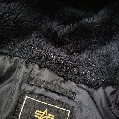 【中古品】【メンズ】 ALPHA INDUSTRIES アルファインダストリーズ N-3B FLIGHT JACKET 20024-701 フライトジャケット 145-260809-as-02-izu サイズ：L カラー：ブラック 万代Net店