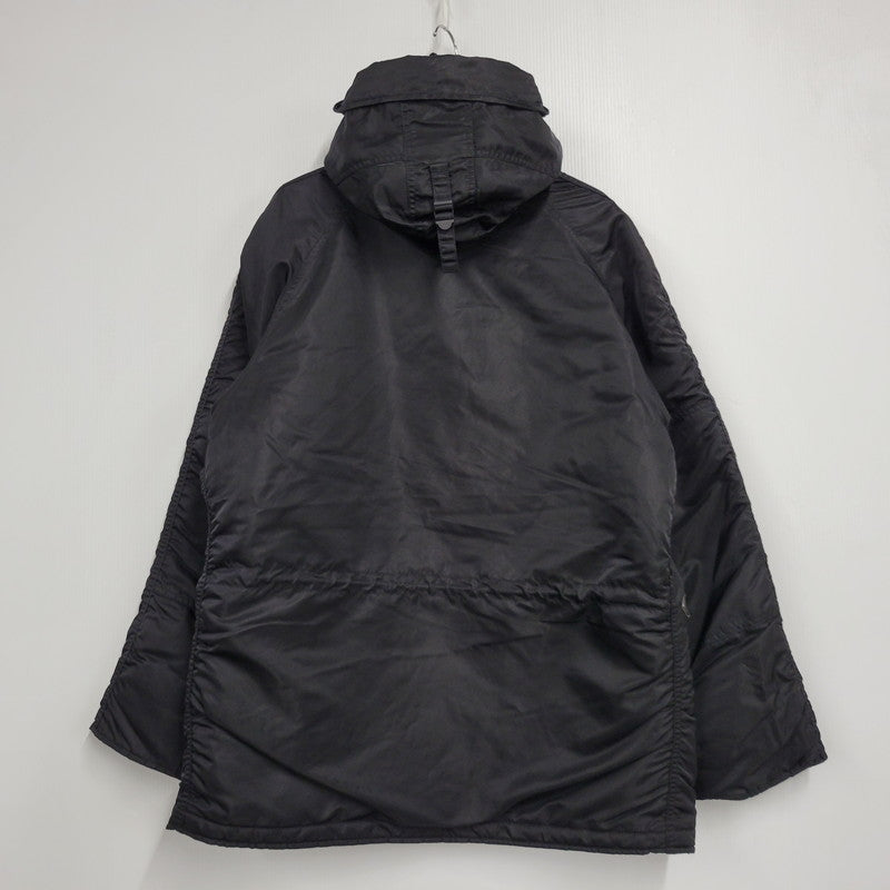 【中古品】【メンズ】 ALPHA INDUSTRIES アルファインダストリーズ N-3B FLIGHT JACKET 20024-701 フライトジャケット 145-260809-as-02-izu サイズ：L カラー：ブラック 万代Net店