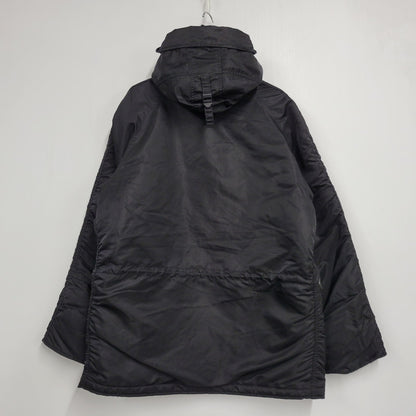 【中古品】【メンズ】 ALPHA INDUSTRIES アルファインダストリーズ N-3B FLIGHT JACKET 20024-701 フライトジャケット 145-260809-as-02-izu サイズ：L カラー：ブラック 万代Net店