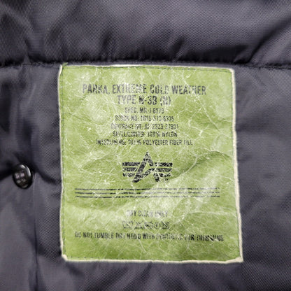 【中古品】【メンズ】 ALPHA INDUSTRIES アルファインダストリーズ N-3B FLIGHT JACKET 20024-701 フライトジャケット 145-260809-as-02-izu サイズ：L カラー：ブラック 万代Net店