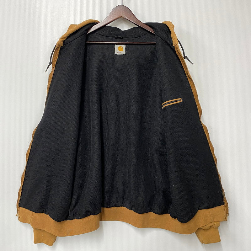 【現状渡し品】【メンズ】 Carhartt カーハート THERMAL LINER ZIP UP HOODED SWEATSHIRT サーマル ライナー ジップアップ フーデッドスウェットシャツ パーカー 146-260808-as-14-izu カラー：キャメル 万代Net店