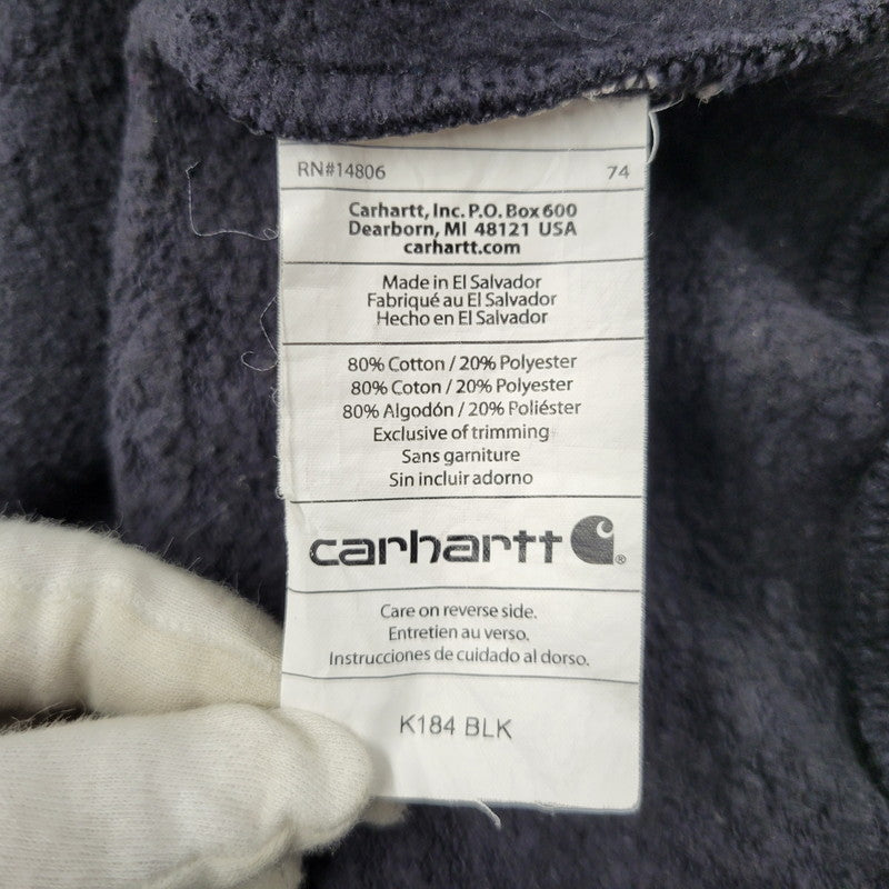 【現状渡し品】【メンズ】 CARHARTT カーハート K184 BLK 12SS HOODED SWEATSHIRT フーデッド スウェットシャツ トップス 長袖 146-260809-ya-17-izu サイズ：L カラー：ブラック 万代Net店