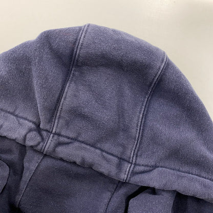 【現状渡し品】【メンズ】 Carhartt カーハート ZIP UP HOODED SWEATSHIRT K185 NVY ジップアップ フーデッドスウェットシャツ パーカー メキシコ製 146-260808-as-12-izu サイズ：XL カラー：ネイビー 万代Net店