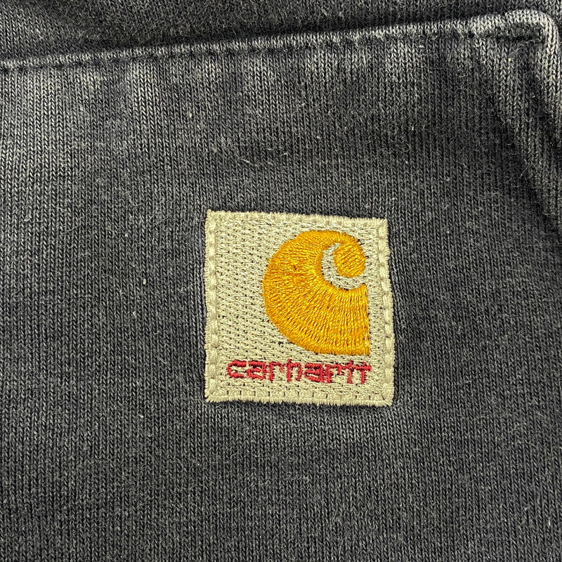 【現状渡し品】【メンズ】 Carhartt カーハート ZIP UP HOODED SWEATSHIRT K185 NVY ジップアップ フーデッドスウェットシャツ パーカー メキシコ製 146-260808-as-12-izu サイズ：XL カラー：ネイビー 万代Net店
