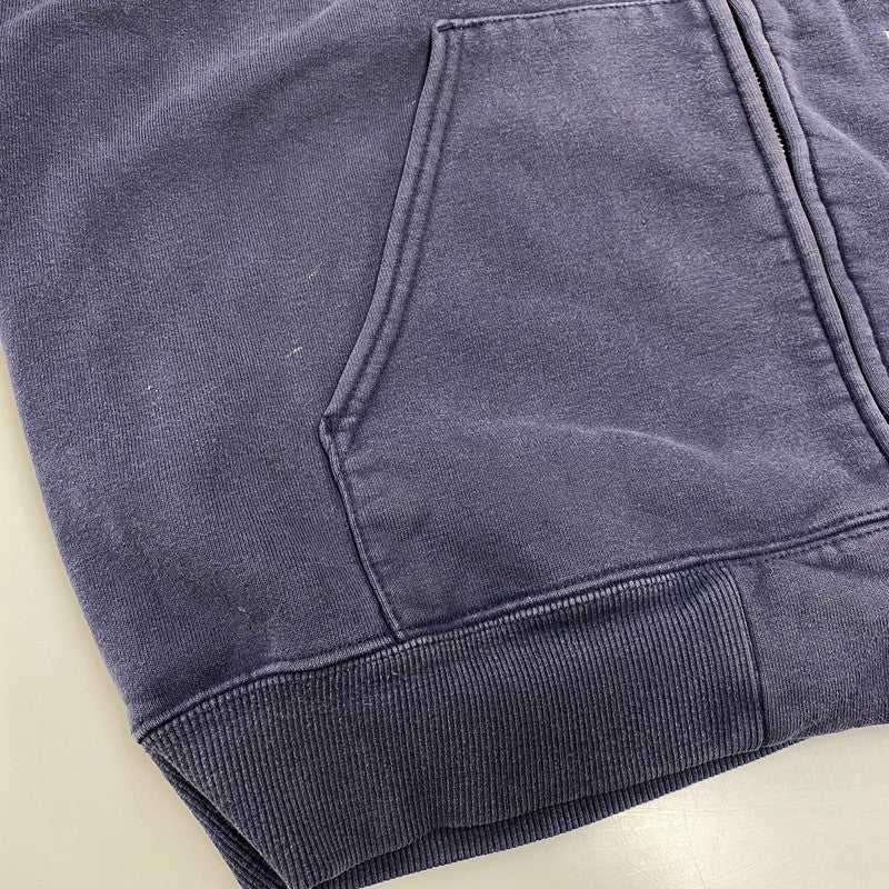 【現状渡し品】【メンズ】 Carhartt カーハート ZIP UP HOODED SWEATSHIRT K185 NVY ジップアップ フーデッドスウェットシャツ パーカー メキシコ製 146-260808-as-12-izu サイズ：XL カラー：ネイビー 万代Net店