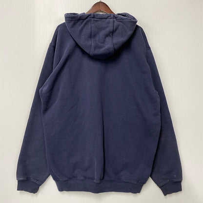 【現状渡し品】【メンズ】 Carhartt カーハート ZIP UP HOODED SWEATSHIRT K185 NVY ジップアップ フーデッドスウェットシャツ パーカー メキシコ製 146-260808-as-12-izu サイズ：XL カラー：ネイビー 万代Net店