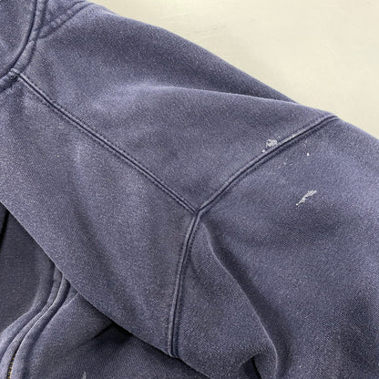 【現状渡し品】【メンズ】 Carhartt カーハート ZIP UP HOODED SWEATSHIRT K185 NVY ジップアップ フーデッドスウェットシャツ パーカー メキシコ製 146-260808-as-12-izu サイズ：XL カラー：ネイビー 万代Net店