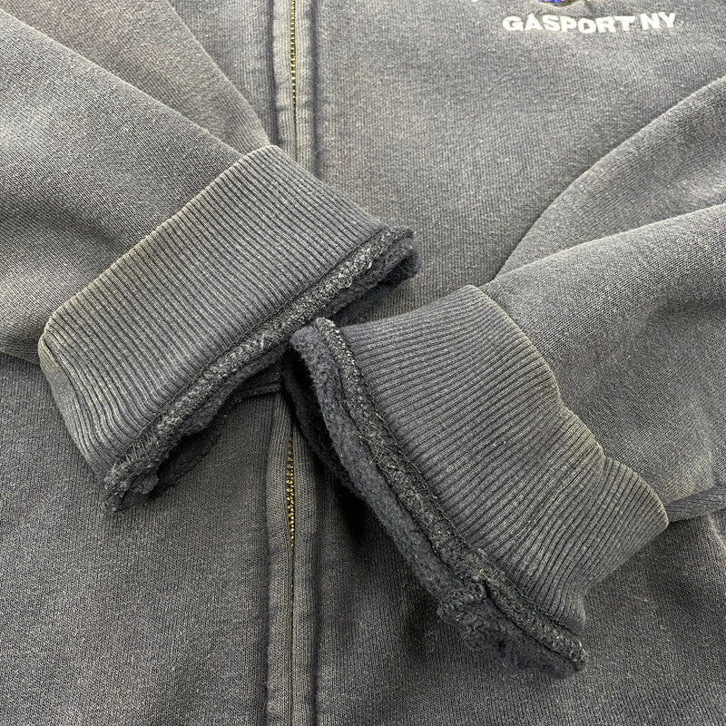 【現状渡し品】【メンズ】 Carhartt カーハート ZIP UP HOODED SWEATSHIRT K185 NVY ジップアップ フーデッドスウェットシャツ パーカー メキシコ製 146-260808-as-12-izu サイズ：XL カラー：ネイビー 万代Net店