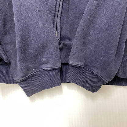 【現状渡し品】【メンズ】 Carhartt カーハート ZIP UP HOODED SWEATSHIRT K185 NVY ジップアップ フーデッドスウェットシャツ パーカー メキシコ製 146-260808-as-12-izu サイズ：XL カラー：ネイビー 万代Net店