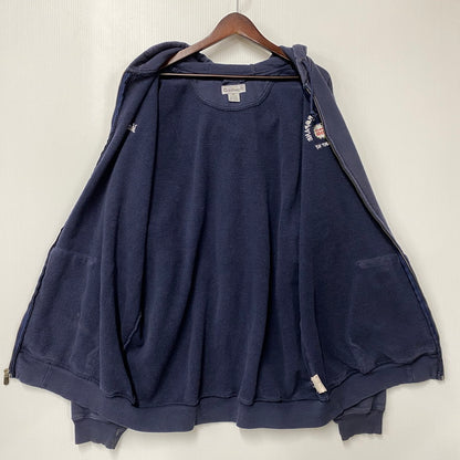 【現状渡し品】【メンズ】 Carhartt カーハート ZIP UP HOODED SWEATSHIRT K185 NVY ジップアップ フーデッドスウェットシャツ パーカー メキシコ製 146-260808-as-12-izu サイズ：XL カラー：ネイビー 万代Net店