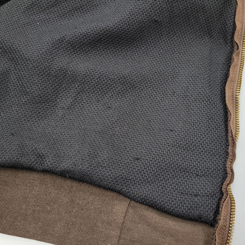 【現状渡し品】【メンズ】 Carhartt カーハート THERMAL LINER ZIP UP HOODED SWEATSHIRT J149 DKB サーマルライナー ジップアップ パーカー メキシコ製 146-260809-as-01-izu サイズ：3XL カラー：ブラウン 万代Net店