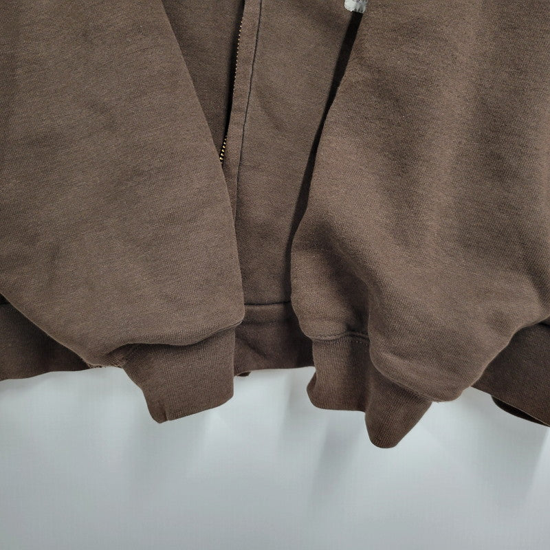 【現状渡し品】【メンズ】 Carhartt カーハート THERMAL LINER ZIP UP HOODED SWEATSHIRT J149 DKB サーマルライナー ジップアップ パーカー メキシコ製 146-260809-as-01-izu サイズ：3XL カラー：ブラウン 万代Net店