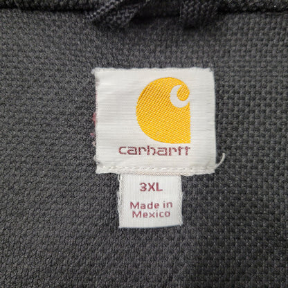【現状渡し品】【メンズ】 Carhartt カーハート THERMAL LINER ZIP UP HOODED SWEATSHIRT J149 DKB サーマルライナー ジップアップ パーカー メキシコ製 146-260809-as-01-izu サイズ：3XL カラー：ブラウン 万代Net店