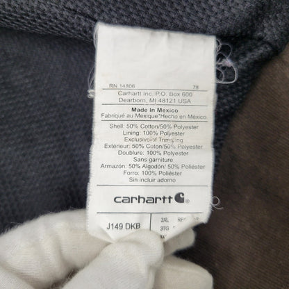 【現状渡し品】【メンズ】 Carhartt カーハート THERMAL LINER ZIP UP HOODED SWEATSHIRT J149 DKB サーマルライナー ジップアップ パーカー メキシコ製 146-260809-as-01-izu サイズ：3XL カラー：ブラウン 万代Net店