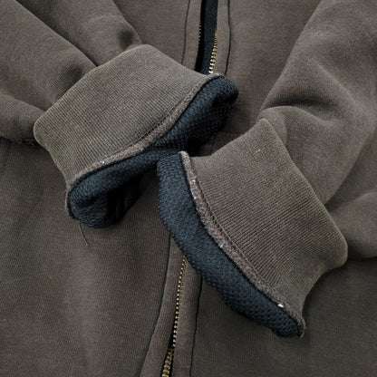 【現状渡し品】【メンズ】 Carhartt カーハート THERMAL LINER ZIP UP HOODED SWEATSHIRT J149 DKB サーマルライナー ジップアップ パーカー メキシコ製 146-260809-as-01-izu サイズ：3XL カラー：ブラウン 万代Net店