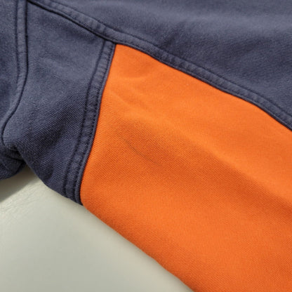 【中古品】【メンズ】 OLD NIKE TEAM オールド ナイキ チーム 90-00S ILLINOIS RAGLAN SLEEVE HOODED SWEATSHIRT イリノイ ラグランスリーブ フーデッドスウェットシャツ トップス 長袖 146-260809-ya-15-izu サイズ：XXL カラー：ネイビー×オレンジ 万代Net店