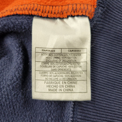 【中古品】【メンズ】 OLD NIKE TEAM オールド ナイキ チーム 90-00S ILLINOIS RAGLAN SLEEVE HOODED SWEATSHIRT イリノイ ラグランスリーブ フーデッドスウェットシャツ トップス 長袖 146-260809-ya-15-izu サイズ：XXL カラー：ネイビー×オレンジ 万代Net店