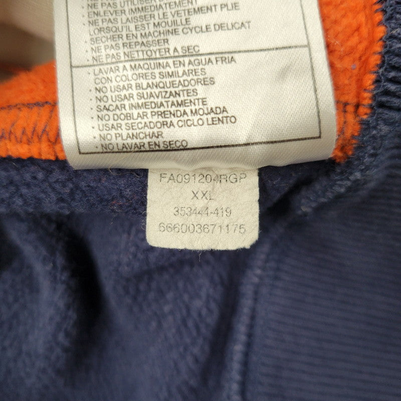 【中古品】【メンズ】 OLD NIKE TEAM オールド ナイキ チーム 90-00S ILLINOIS RAGLAN SLEEVE HOODED SWEATSHIRT イリノイ ラグランスリーブ フーデッドスウェットシャツ トップス 長袖 146-260809-ya-15-izu サイズ：XXL カラー：ネイビー×オレンジ 万代Net店