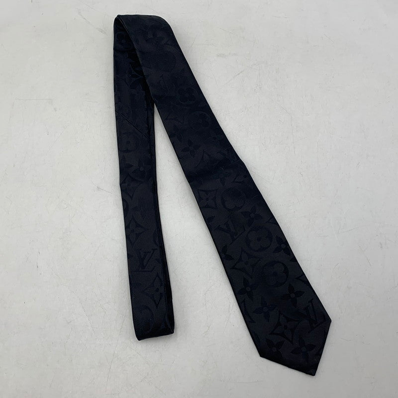 【中古品】【メンズ】 LOUIS VUITTON ルイ・ヴィトン M79406 ネクタイ オール アバウト モノグラム 179-260804-ya-05-izu カラー：ブラック 万代Net店