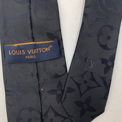 【中古品】【メンズ】 LOUIS VUITTON ルイ・ヴィトン M79406 ネクタイ オール アバウト モノグラム 179-260804-ya-05-izu カラー：ブラック 万代Net店
